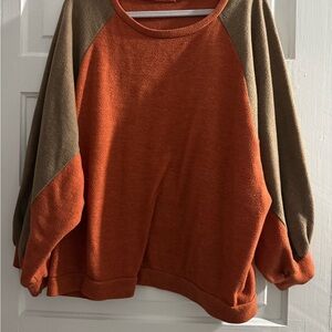 Cozy Orange and Brown Women's Sweater